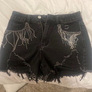 Shien black denim shorts | Brand new SIZE 4